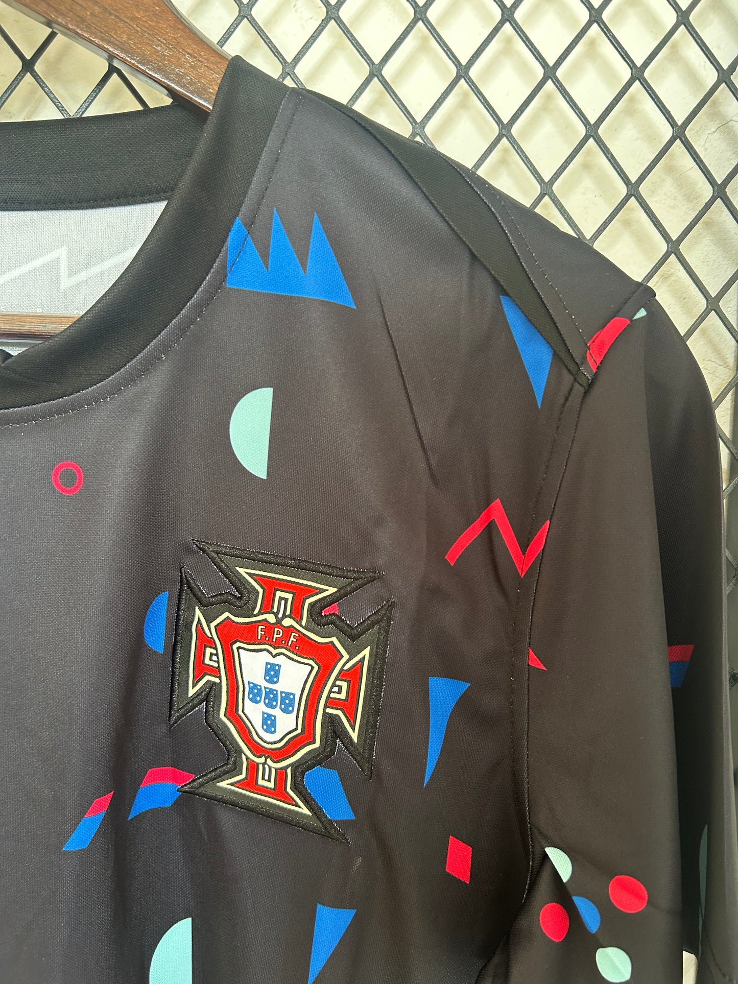 PORTUGAL PRE-MATCH TRAINING BLACK JERSEY 2024
