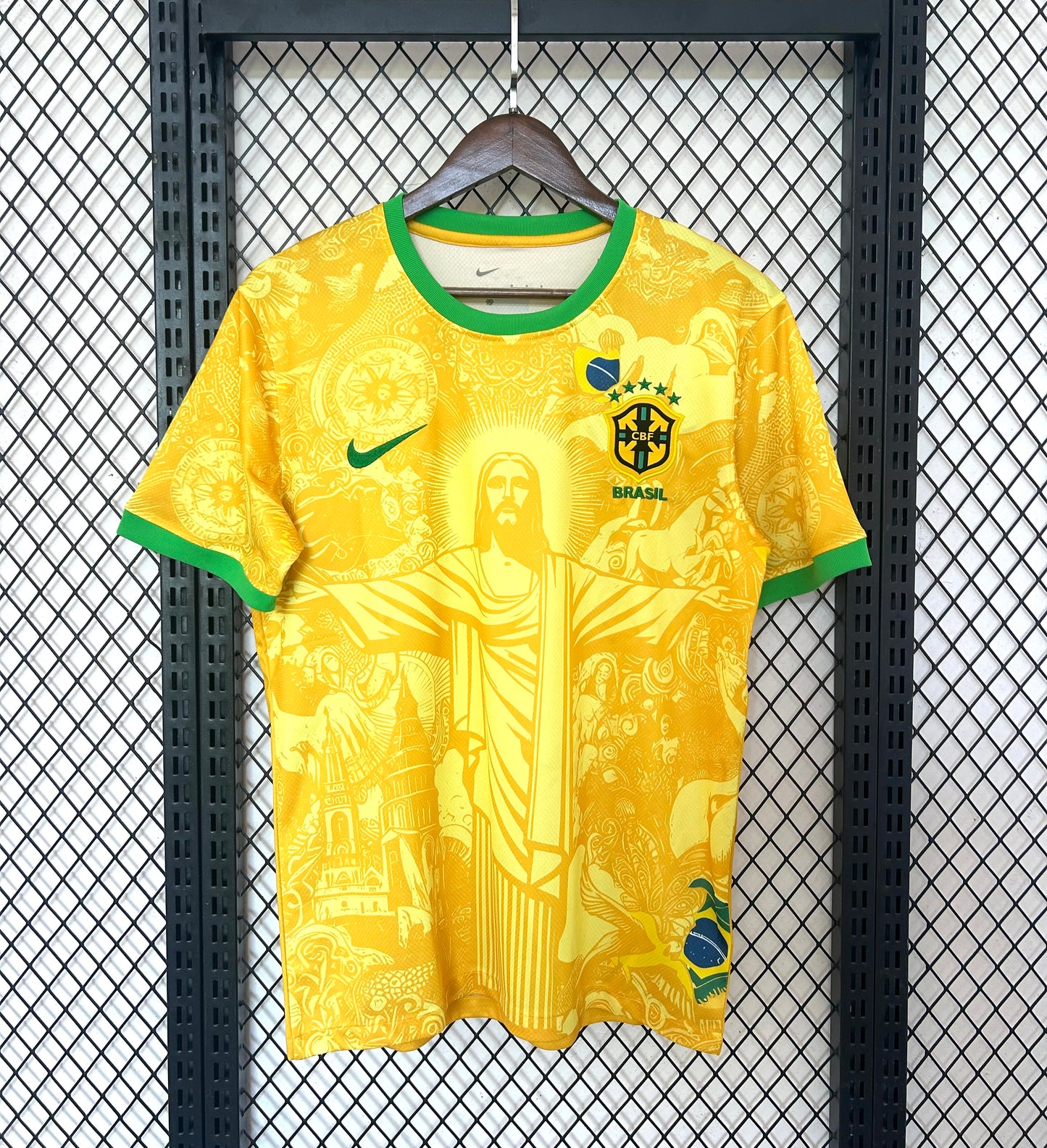 2024 Brazil Special Edition Jesus Yellow Soccer Kit